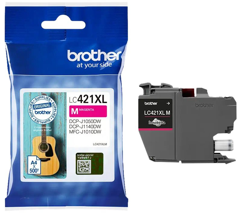Brother LC421XL Magenta Cartucho Original ALTA CAPACIDAD LC421XLM LC-421XLM