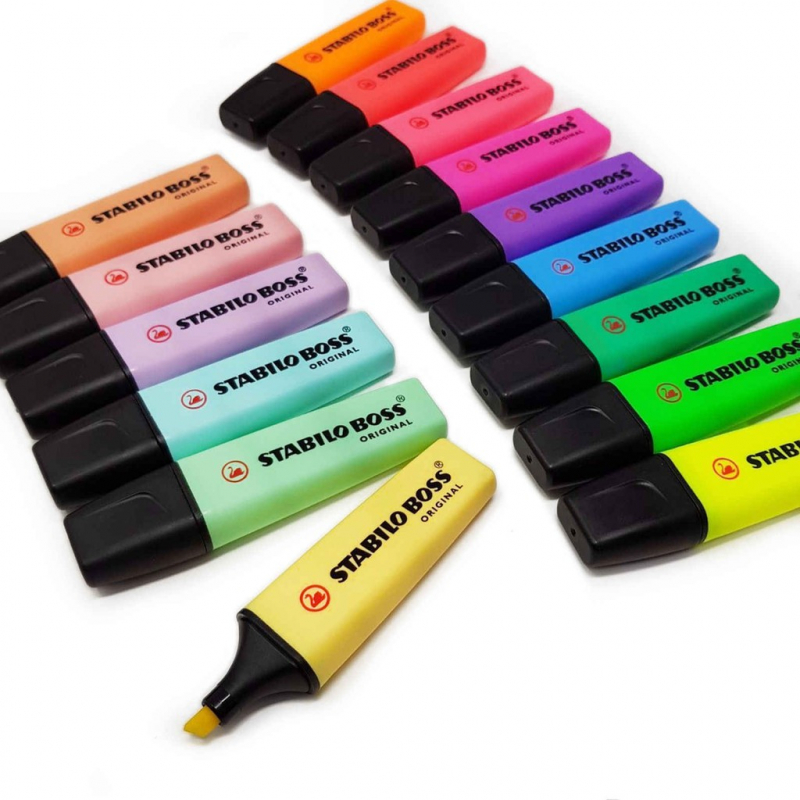 Imagen extra Estuche de 15 marcadores Stabilo Boss 70 Fluorescentes