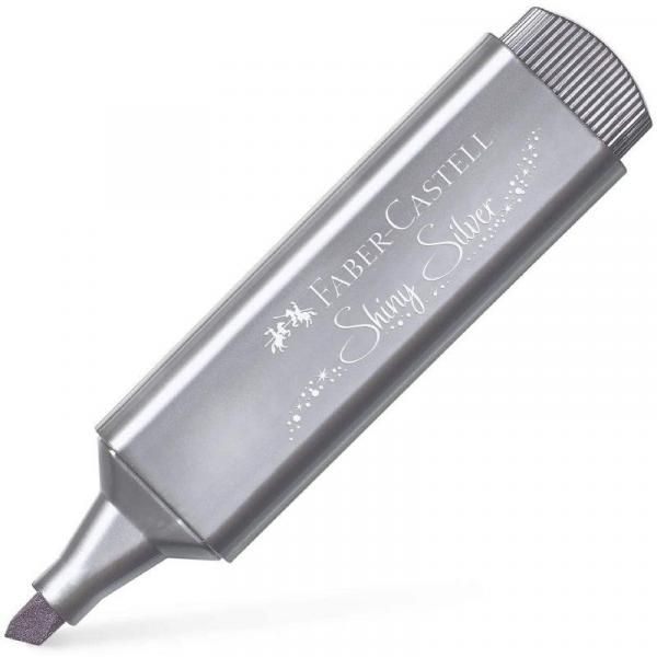 Marcador Faber-Castell Textliner 46 METALICO PLATA