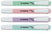 PACK 4 Stabilo Swing Cool PASTEL Marcadores Planos