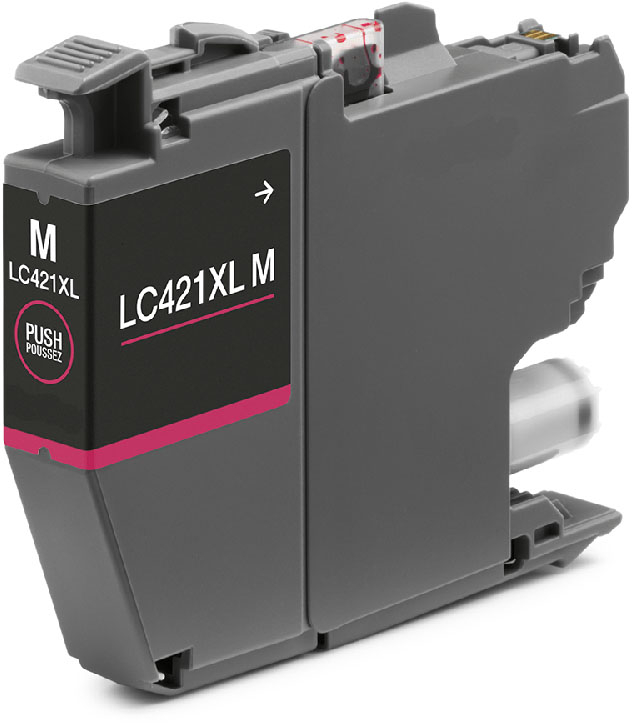 Cartucho compatible Brother LC421XL Magenta ALTA CAPACIDAD LC421XLM LC-421XLM