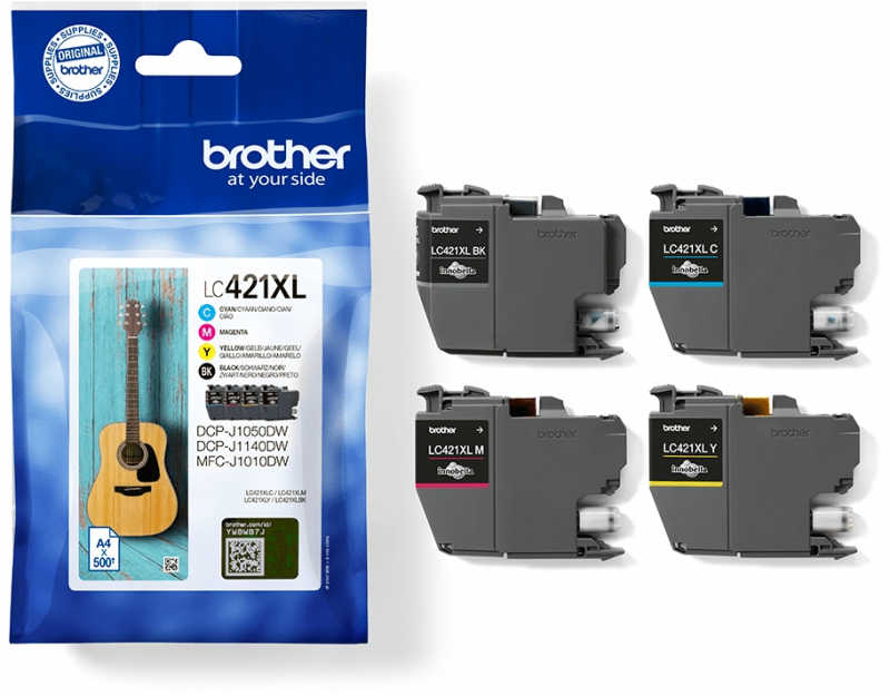 PACK 4 Cartuchos Brother LC421XLVAL Originales ALTA CAPACIDAD LC-421XLVAL