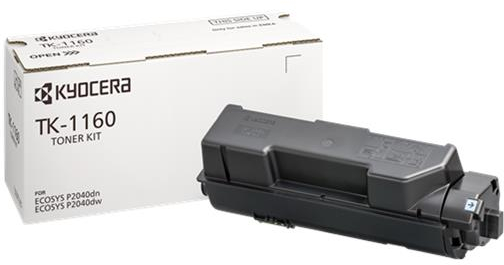 Kyocera TK1160 Negro Cartucho de Toner Original 1T02RY0NL0 TK-1160
