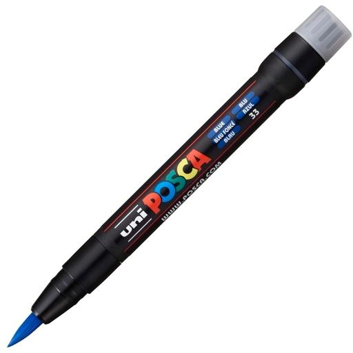 POSCA PCF-350 Azul, punta de pincel 1-10mm Multisuperficie (cristal, madera, tela, plastico)