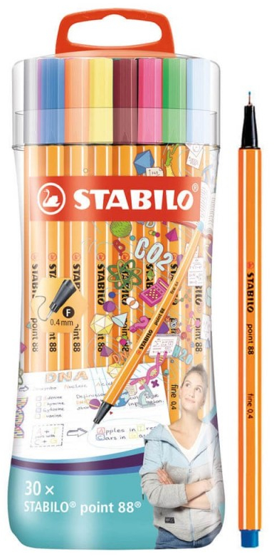 Estuche 30 Rotuladores Stabilo Point 88 SLEEVE PACK