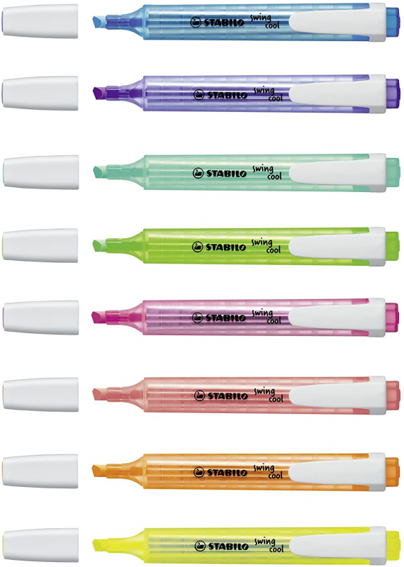 Imagen extra PACK 8 Stabilo Swing Cool Marcadores Planos