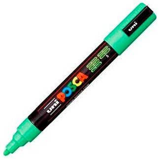 POSCA PC-5M Verde claro, punta Media 2.5mm Multisuperficie (cristal, madera, tela, plastico)