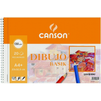Bloc de Dibujo A4 Canson Basik con Recuadro, Microperforado, 120 Hojas 130gr 200408061