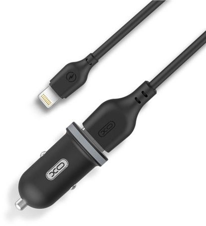 Cargador de Coche XO TZ08 de 2 puertos + Cable Apple Lightning