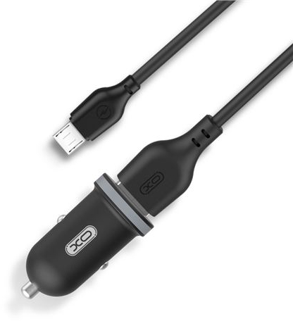Cargador de Coche XO TZ08 de 2 puertos + Cable MicroUSB