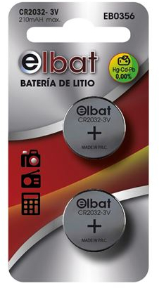 PACK 2 Pilas Litio Boton CR2032 Economicas