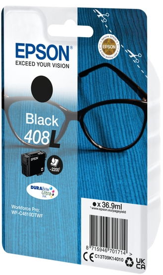 Imagen extra Epson 408L Negro Tinta Original C13T09K14010