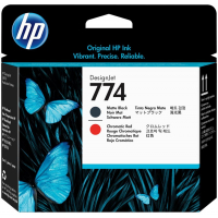 HP 774 Cabezal de Impresion Original Negro Mate, Rojo Cromatico P2V97A