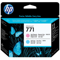 HP 771 Cabezal de Impresion Original Cian Light, Magenta Light CE019A