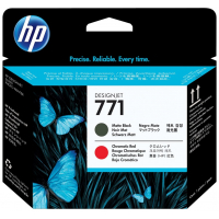 HP 771 Cabezal de Impresion Original Negro Mate, Rojo Cromatico CE017A