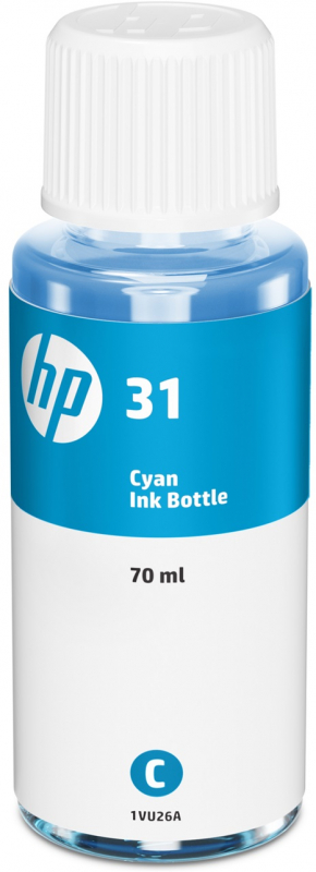 HP 31 Cian Botella de Tinta Original 1VU26AE
