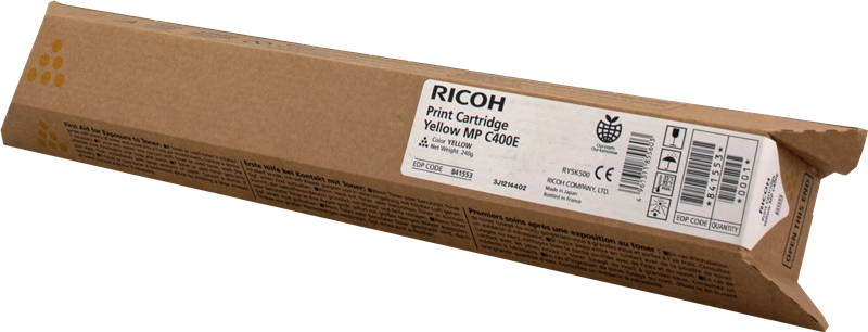 Ricoh Aficio MP-C300 MP-C400 MP-C401 Amarillo Toner Original 842236 842041 841553 841302