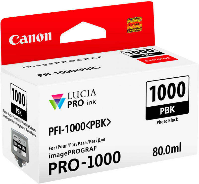 Canon PFI1000 Negro Photo Tinta Original PFI1000PBK 0546C001