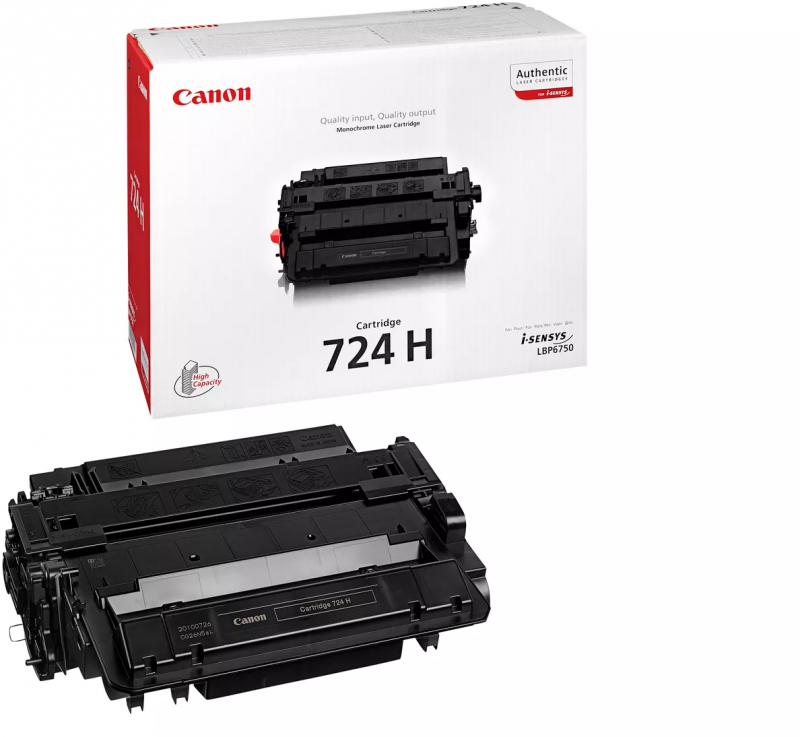 Canon 724H Negro Toner Original 3482B011 3482B002