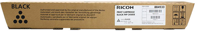 Ricoh Aficio MP-C3500 MP-C4500 Negro Toner Original 884930 888608 842034