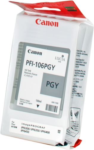 Canon PFI106 Gris Photo Tinta Original PFI106PGY 6631B001