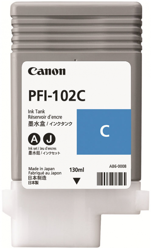 Canon PFI102 Cian Tinta Original 0896B001
