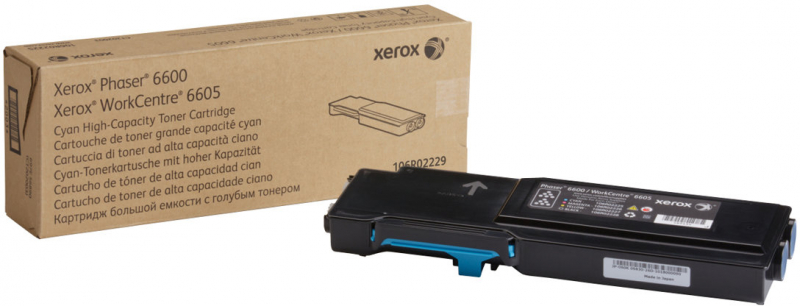 Xerox Phaser 6600 WorkCentre 6605 Cian Toner Original 106R02229