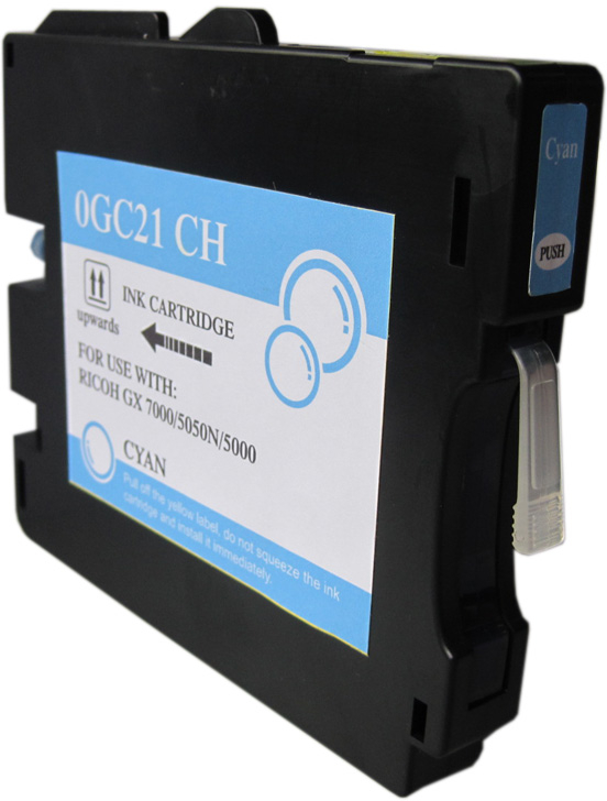 Ricoh GC21C Cian Tinta Pigmentada Compatible 405533 405537