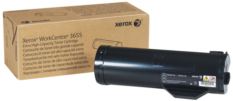 Xerox WorkCentre 3655 Negro Toner Original 106R02740