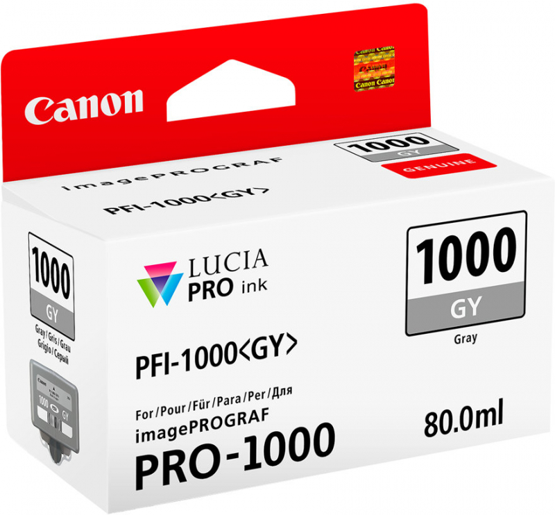 Canon PFI1000 Gris Tinta Original PFI1000GY 0552C001