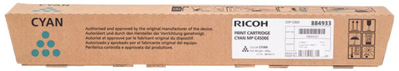 Ricoh Aficio MP-C3500 MP-C4500 Cian Toner Original 884933 888611 842037