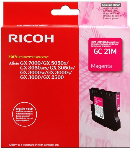 Ricoh GC21M Magenta Cartucho de Gel Original 405534