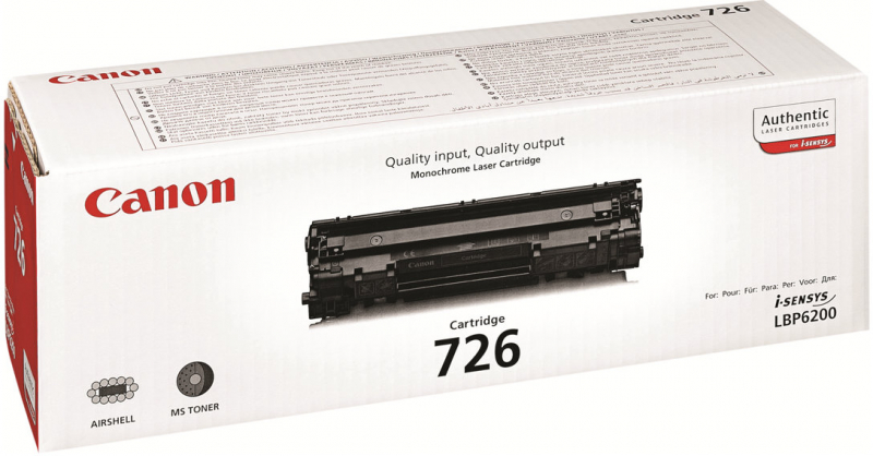 Canon 726 Negro Toner Original 3483B002