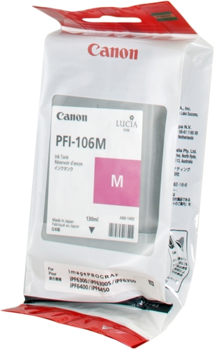 Canon PFI106 Magenta Tinta Original PFI106M 6623B001