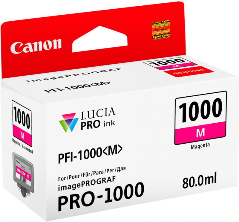 Canon PFI1000 Magenta Tinta Original PFI1000M 0548C001