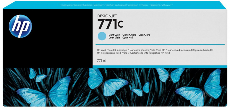 HP 771C Cian Light Tinta Original B6Y12A