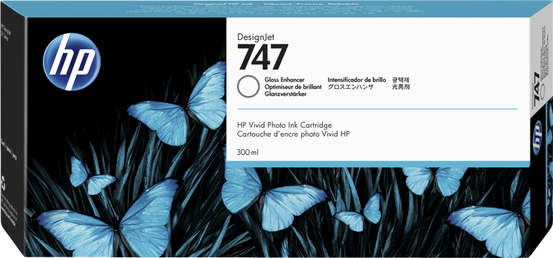 HP 747 Optimizador de Brillo Tinta Original P2V87A