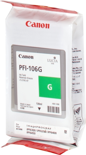 Canon PFI106 Verde Tinta Original PFI106G 6628B001
