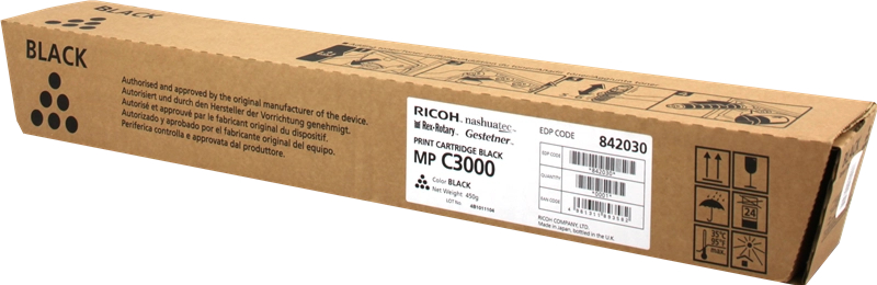 Ricoh Aficio MP-C2500 MP-C3000 Negro Toner Original 888640 888636 842030