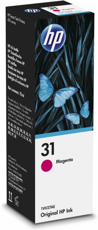 Imagen extra HP 31 Magenta Botella de Tinta Original 1VU27AE
