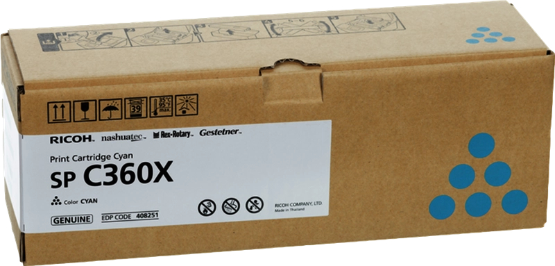 Ricoh Aficio SP-C361 Cian Toner Original 408251 SPC360X