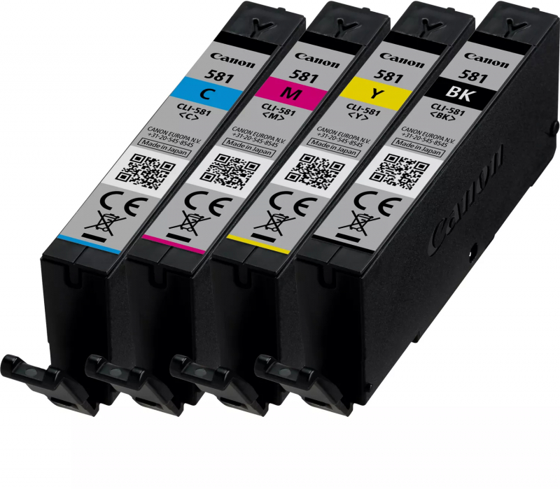 Imagen extra Canon CLI581 Pack de 4 Cartuchos Originales 2103C004