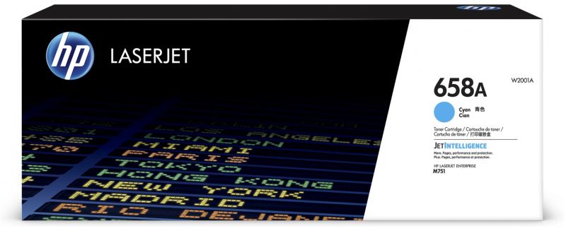 HP W2001A Cian Toner Original 658A
