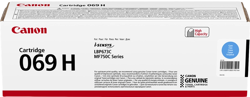 Canon 069H Cian Toner Original 5097C002