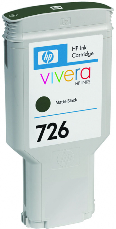 HP 726 Negro Mate Tinta Original CH575A
