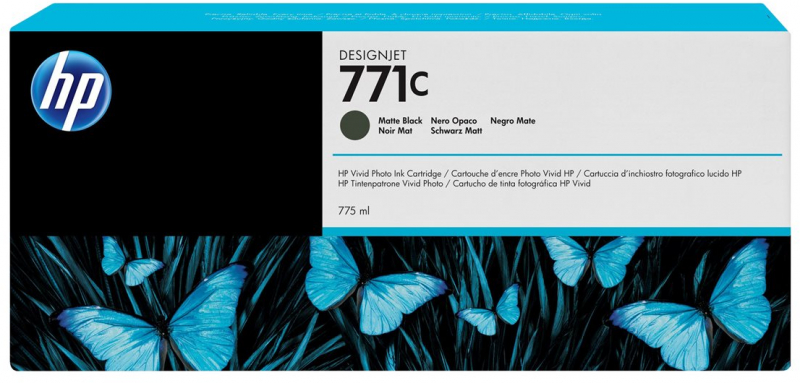 HP 771C Negro Mate Tinta Original B6Y07A