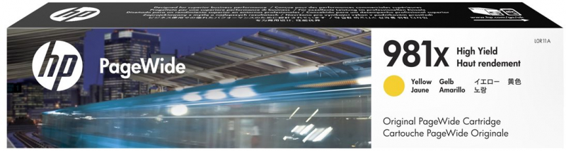 HP 981X Amarillo Tinta Original L0R11A