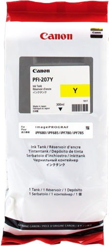 Canon PFI207 Amarillo Tinta Original PFI207Y 8792B001