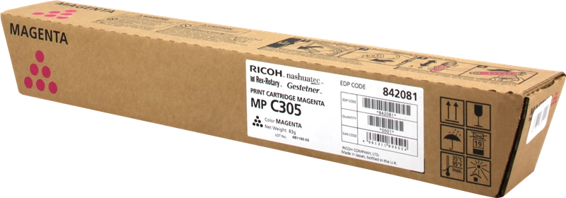 Ricoh Aficio MP-C305 MP-C305SPF Magenta Toner Original 842081 841596 MPC305E