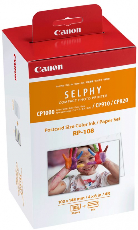 Canon RP-108 Value Pack Original 2x Kits de Tinta de 54 Impresiones 108 Hojas de Papel Foto 100x148 mm (4x6”) 8568B001